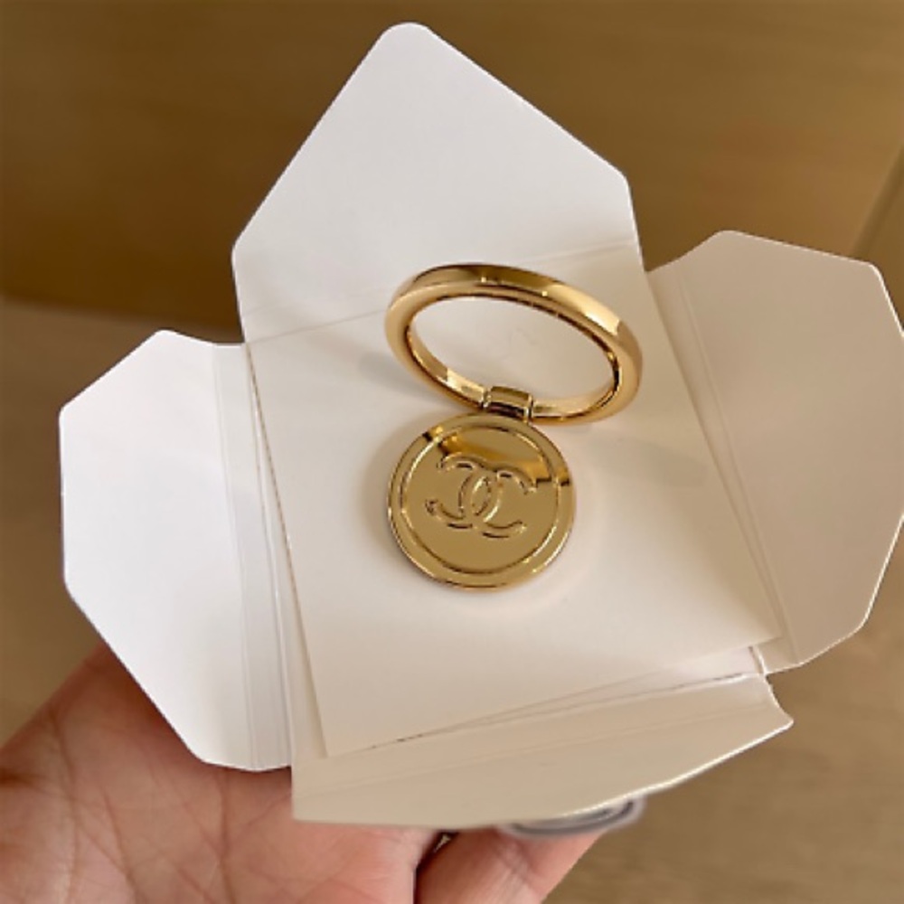 CHANEL Gold Phone Case Accessory